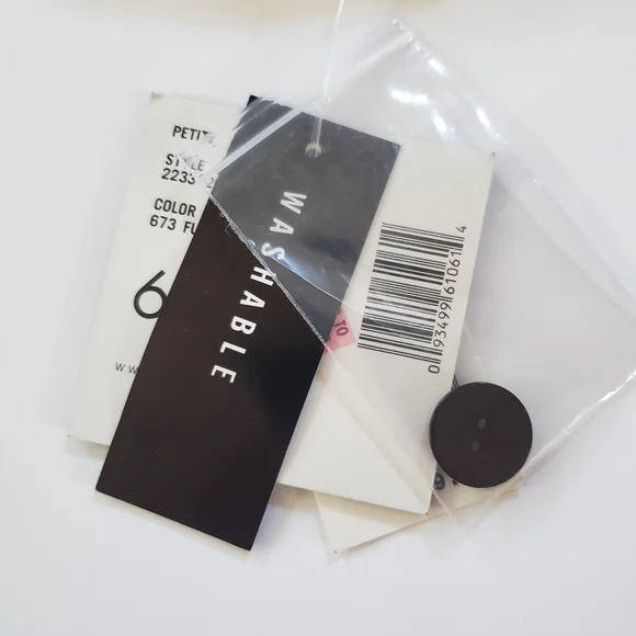 NWT Sag Harbor Black tropical floral maxi Sundress length size 6 Petite - Picture 4 of 10